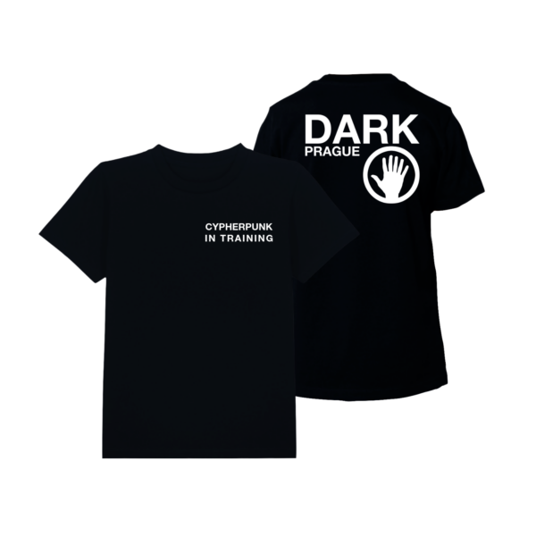 dark apparel kids black tshirt dark prague cypherpunk in training