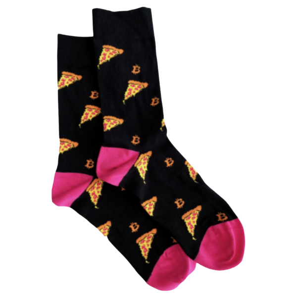 dark apparel bitcoin pizza day prague socks