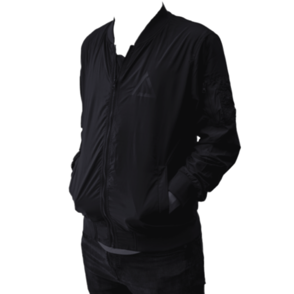 dark apparel black windbreaker bomber jacket institute of cryptoanarchy