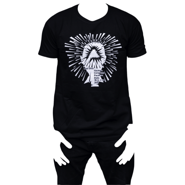 dark apparel black tshirt last shot hackers congress paralelni polis